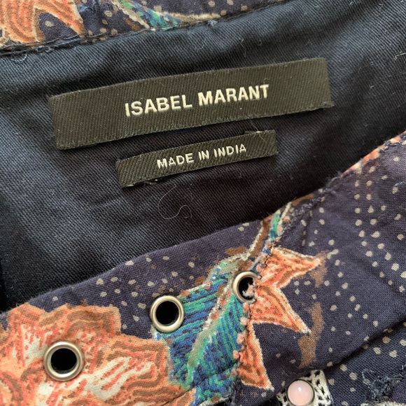 $700 Isabel Marant Ugi skirt boho frill mini 36 small US 4 - Picture 6 of 6